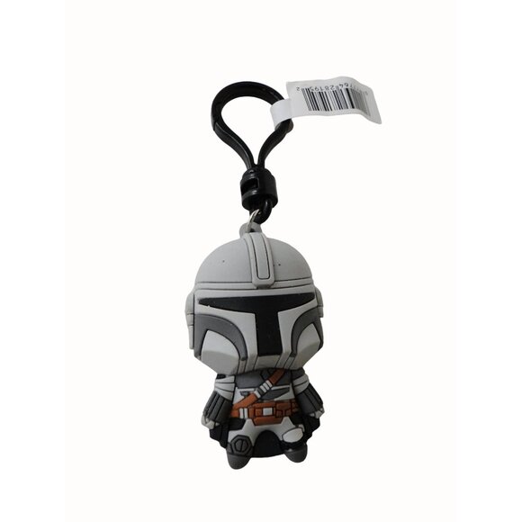 Star Wars Mandalorian 3D Figural Keychain Bag Clips Lucasfilms- Lot of 2 NEW - Picture 3 of 6